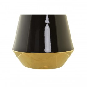 Vaso DKD Home Decor Porcellana Dorato Bicolore Moderno (19 x 19 x 35 cm)
