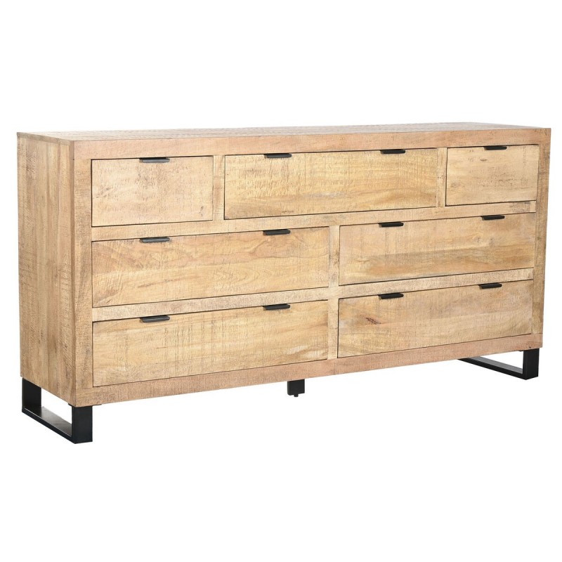 Cassettiera Home ESPRIT Marrone Nero Alpino 180 x 45 x 91 cm
