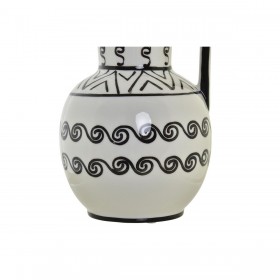 Vaso DKD Home Decor 15 x 15 x 28 cm Porcellana Nero Bianco Coloniale