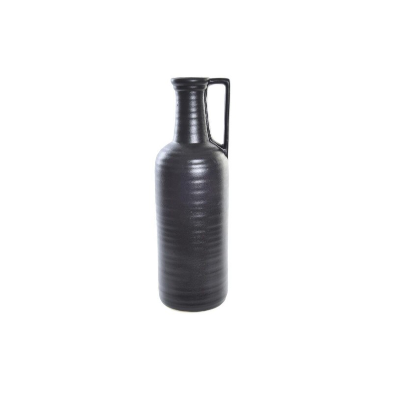 Vaso DKD Home Decor Nero Porcellana Moderno 13 x 13 x 40 cm