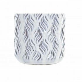 Vaso DKD Home Decor Azzurro Bicolore Porcellana Mediterraneo 13 x 13 x 31 cm