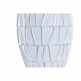 Vaso DKD Home Decor Bianco Resina Moderno (19 x 19 x 60 cm)