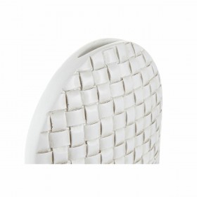 Vaso DKD Home Decor Bianco Resina Moderno 18 x 6 x 28 cm