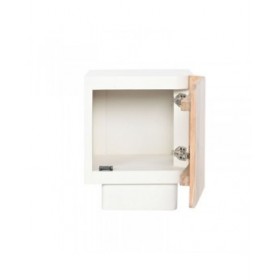 Comodino Home ESPRIT Bianco Naturale 40 x 35 x 50 cm