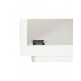Comodino Home ESPRIT Bianco Naturale 40 x 35 x 50 cm