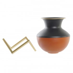 Vaso DKD Home Decor Multicolore Metallo Moderno 18 x 18 x 21 cm