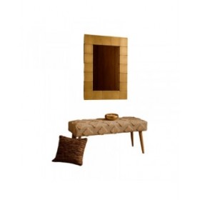Specchio da parete Home ESPRIT Dorato 117 x 3 x 87 cm