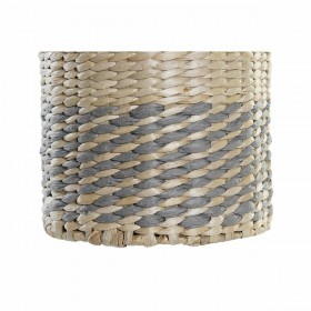 Vaso DKD Home Decor Fibra Naturale Grigio (20 x 20 x 60 cm)