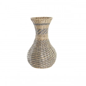 Vaso DKD Home Decor Naturale Grigio 25 x 25 x 41 cm