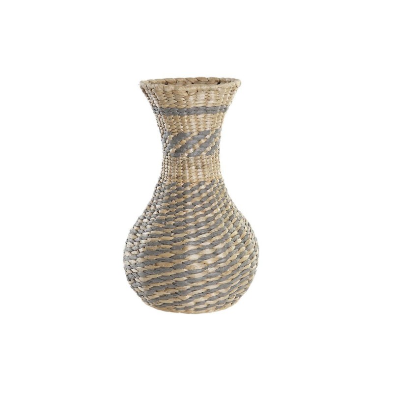 Vaso DKD Home Decor Naturale Grigio 25 x 25 x 41 cm