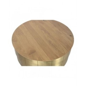 Tavolino da Caffè Home ESPRIT Dorato 90 x 90 x 45 cm