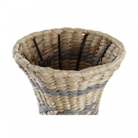 Vaso DKD Home Decor Naturale Grigio 25 x 25 x 41 cm