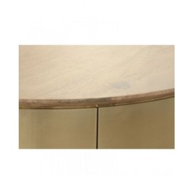 Tavolino da Caffè Home ESPRIT Dorato 90 x 90 x 45 cm
