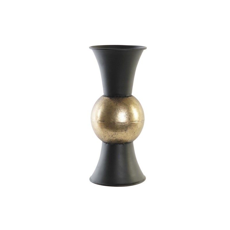 Vaso DKD Home Decor Nero Metallo Rame Vintage 14 x 14 x 32 cm