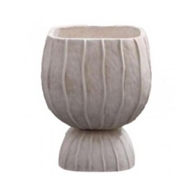 Vaso Home ESPRIT Argilla Fibra Moderno 35 x 35 x 45 cm