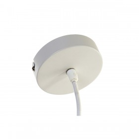 Lampadario DKD Home Decor Bianco Naturale Bambù 40 W 83 x 83 x 40 cm