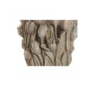 Vaso Home ESPRIT Grigio Cemento Tulipano 29 x 27 x 32 cm