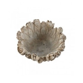 Centrotavola Home ESPRIT Grigio Shabby Chic Finitura invecchiata 23 x 23 x 10 cm