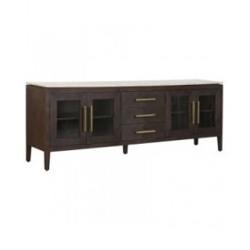Credenza Home ESPRIT Marmo Legno di mango 200 x 40 x 70 cm
