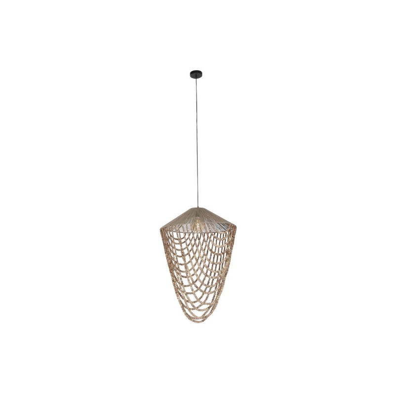 Lampadario Home ESPRIT Marrone Chiaro Juta Legno 67 x 67 x 100 cm