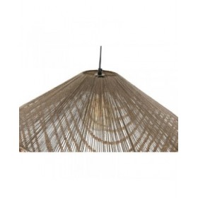 Lampadario Home ESPRIT Marrone Chiaro Juta Legno 67 x 67 x 100 cm
