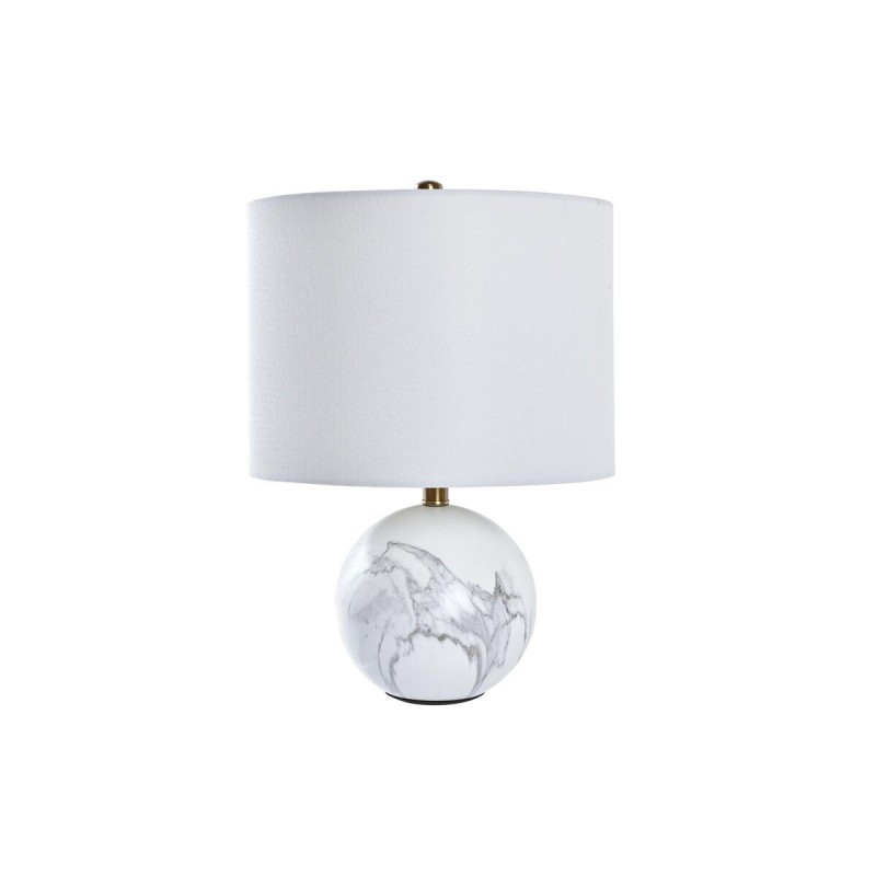 Lampada da tavolo DKD Home Decor Bianco Dorato Metallo 50 W 220 V 36 x 36 x 52 cm