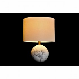 Lampada da tavolo DKD Home Decor Bianco Dorato Metallo 50 W 220 V 36 x 36 x 52 cm