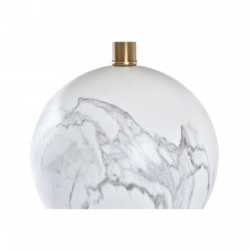 Lampada da tavolo DKD Home Decor Bianco Dorato Metallo 50 W 220 V 36 x 36 x 52 cm
