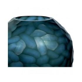 Vaso Home ESPRIT Azzurro Cristallo Moderno 29 x 29 x 30 cm