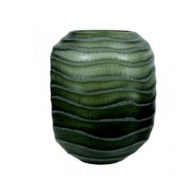 Vaso Home ESPRIT Verde Cristallo Moderno 27 x 27 x 33 cm