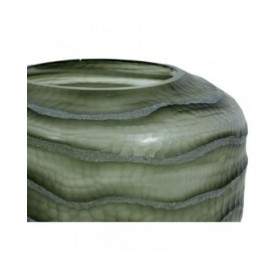 Vaso Home ESPRIT Verde Cristallo Moderno 20 x 20 x 18 cm