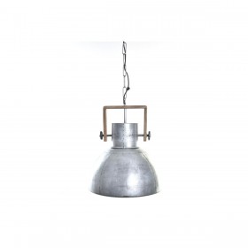 Lampadario DKD Home Decor Marrone Argentato Metallo Legno di mango 50 W 40 x 40 x 50 cm