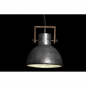 Lampadario DKD Home Decor Marrone Argentato Metallo Legno di mango 50 W 40 x 40 x 50 cm