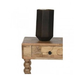 Vaso Home ESPRIT Grigio scuro Cristallo Moderno 18 x 18 x 31 cm