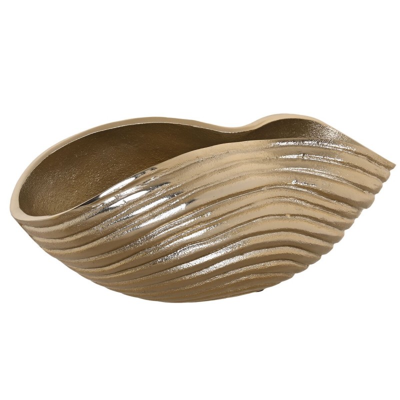 Centrotavola Home ESPRIT Dorato Astratto Moderno 30 x 16 x 14 cm