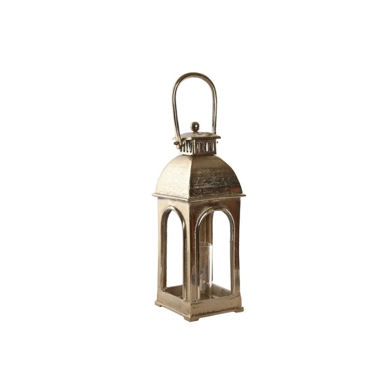Lanterna Home ESPRIT Dorato Alluminio Cristallo Vintage 17 x 17 x 59 cm