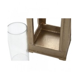Lanterna Home ESPRIT Dorato Alluminio Cristallo Vintage 17 x 17 x 59 cm