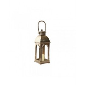 Lanterna Home ESPRIT Dorato Alluminio Cristallo Vintage 17 x 17 x 59 cm