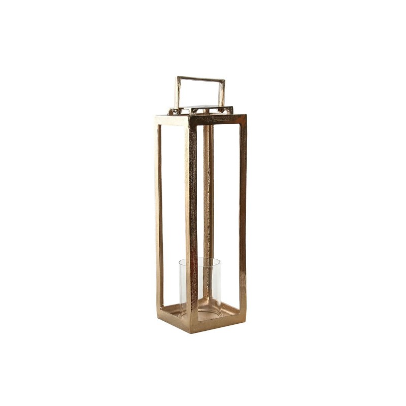 Lanterna Home ESPRIT Dorato Alluminio Cristallo Moderno 20 x 20 x 74 cm