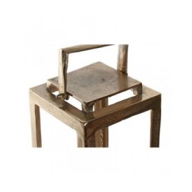 Lanterna Home ESPRIT Dorato Alluminio Cristallo Moderno 20 x 20 x 74 cm
