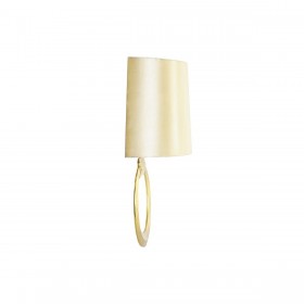 Lampada da Parete DKD Home Decor Dorato Poliestere Alluminio 220 V 50 W Moderno (36 x 16 x 60 cm)