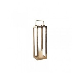 Lanterna Home ESPRIT Dorato Alluminio Cristallo Moderno 20 x 20 x 74 cm