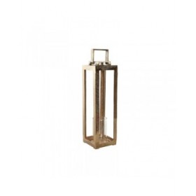 Lanterna Home ESPRIT Dorato Alluminio Cristallo Moderno 15 x 15 x 59 cm