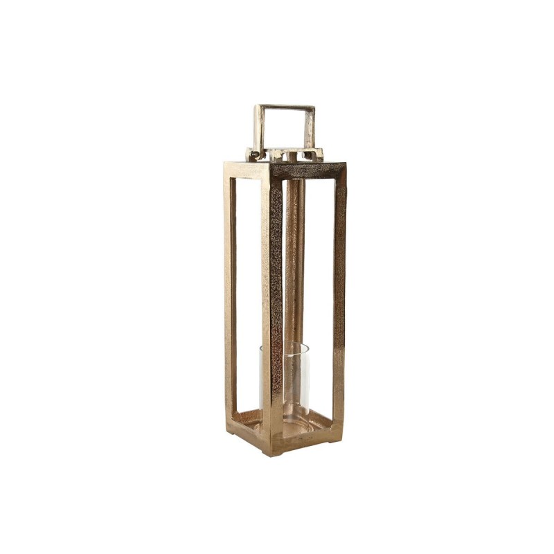 Lanterna Home ESPRIT Dorato Alluminio Cristallo Moderno 15 x 15 x 59 cm