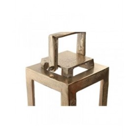 Lanterna Home ESPRIT Dorato Alluminio Cristallo Moderno 15 x 15 x 59 cm