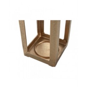Lanterna Home ESPRIT Dorato Alluminio Cristallo Moderno 15 x 15 x 59 cm