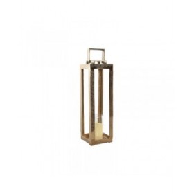 Lanterna Home ESPRIT Dorato Alluminio Cristallo Moderno 15 x 15 x 59 cm