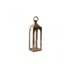 Lanterna Home ESPRIT Dorato Alluminio Cristallo Arabo 15 x 15 x 52 cm