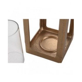 Lanterna Home ESPRIT Dorato Alluminio Cristallo Arabo 15 x 15 x 52 cm