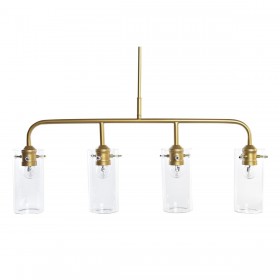 Lampadario DKD Home Decor Dorato Metallo Cristallo 50 W 84 x 17 x 24 cm